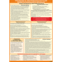 2313 Плакат Требования по электробезопасности для неэлектротехнического персонала