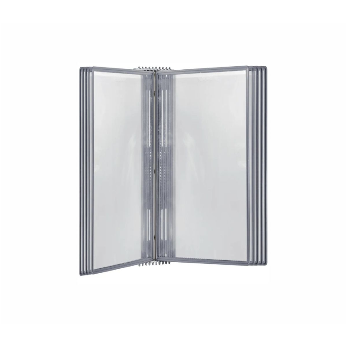 заказать «Настенная перекидная демо-система с серыми карманами А4 » Настенная перекидная демо-система с серыми карманами А4