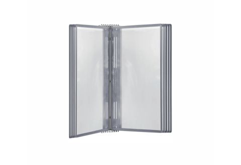 Настенная перекидная демо-система с серыми карманами А4 Настенная перекидная демо-система с серыми карманами А4