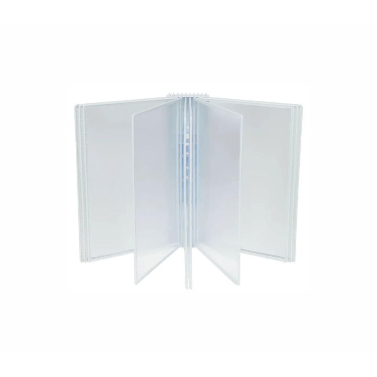 Настенная перекидная демо-система с белыми карманами А4