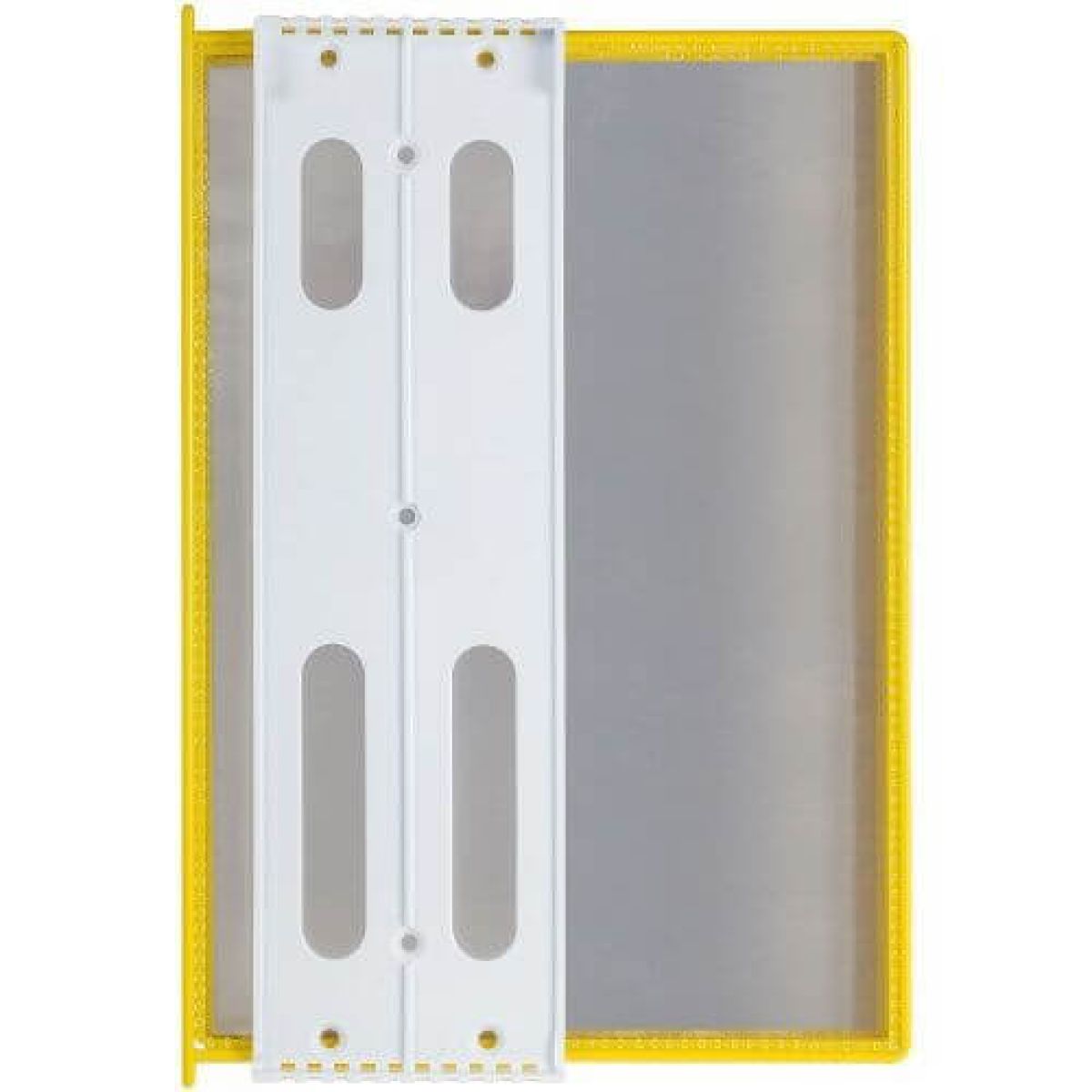 заказать «Настенная перекидная демо-система с желтыми карманами А4» Настенная перекидная демо-система с желтыми карманами А4