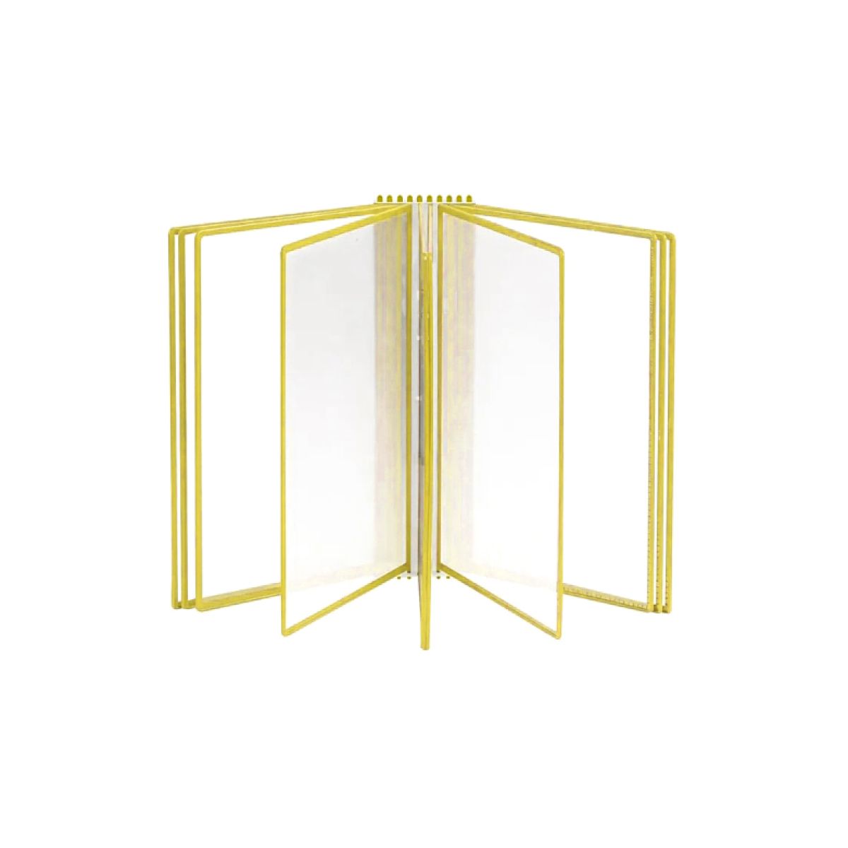 заказать «Настенная перекидная демо-система с желтыми карманами А4» Настенная перекидная демо-система с желтыми карманами А4