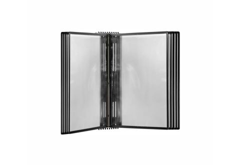 Настенная перекидная демо-система с черными карманами А4 Настенная перекидная демо-система с черными карманами А4