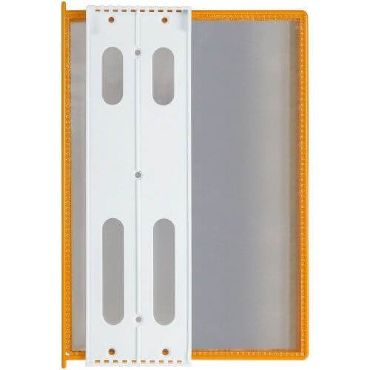 заказать «Настенная перекидная демо-система с оранжевыми карманами А4» Настенная перекидная демо-система с оранжевыми карманами А4