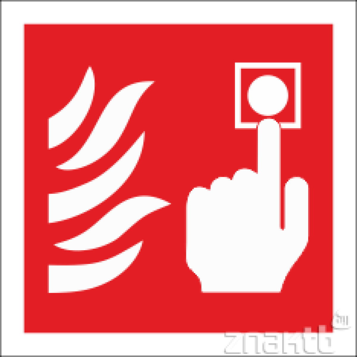 Знак Ручной пожарный извещатель