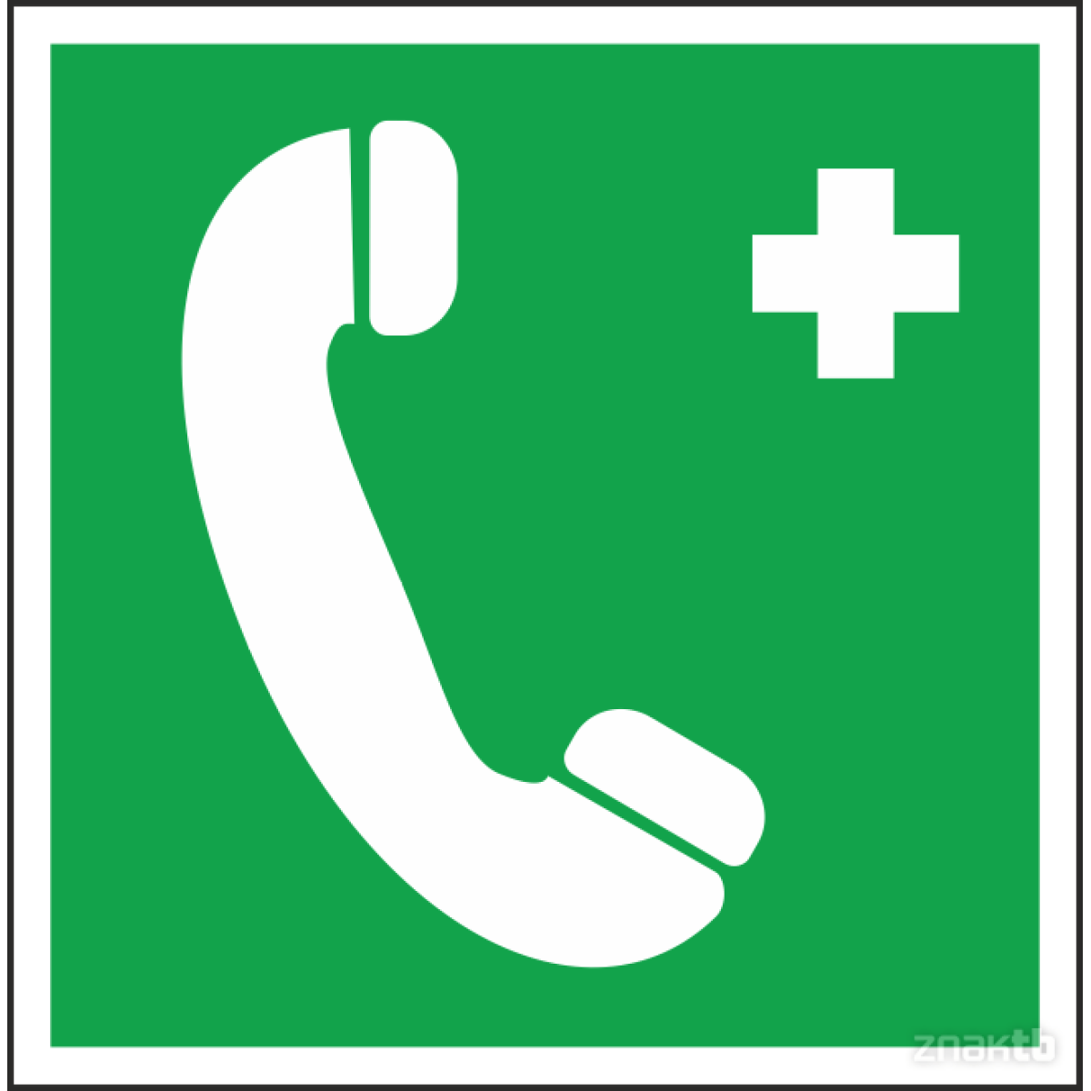 Знак Телефон связи с медицинским центром код ЕС06