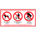 715 Знак "Запрещено выбрасывать мусор, выгуливать собак, ходить по газону"