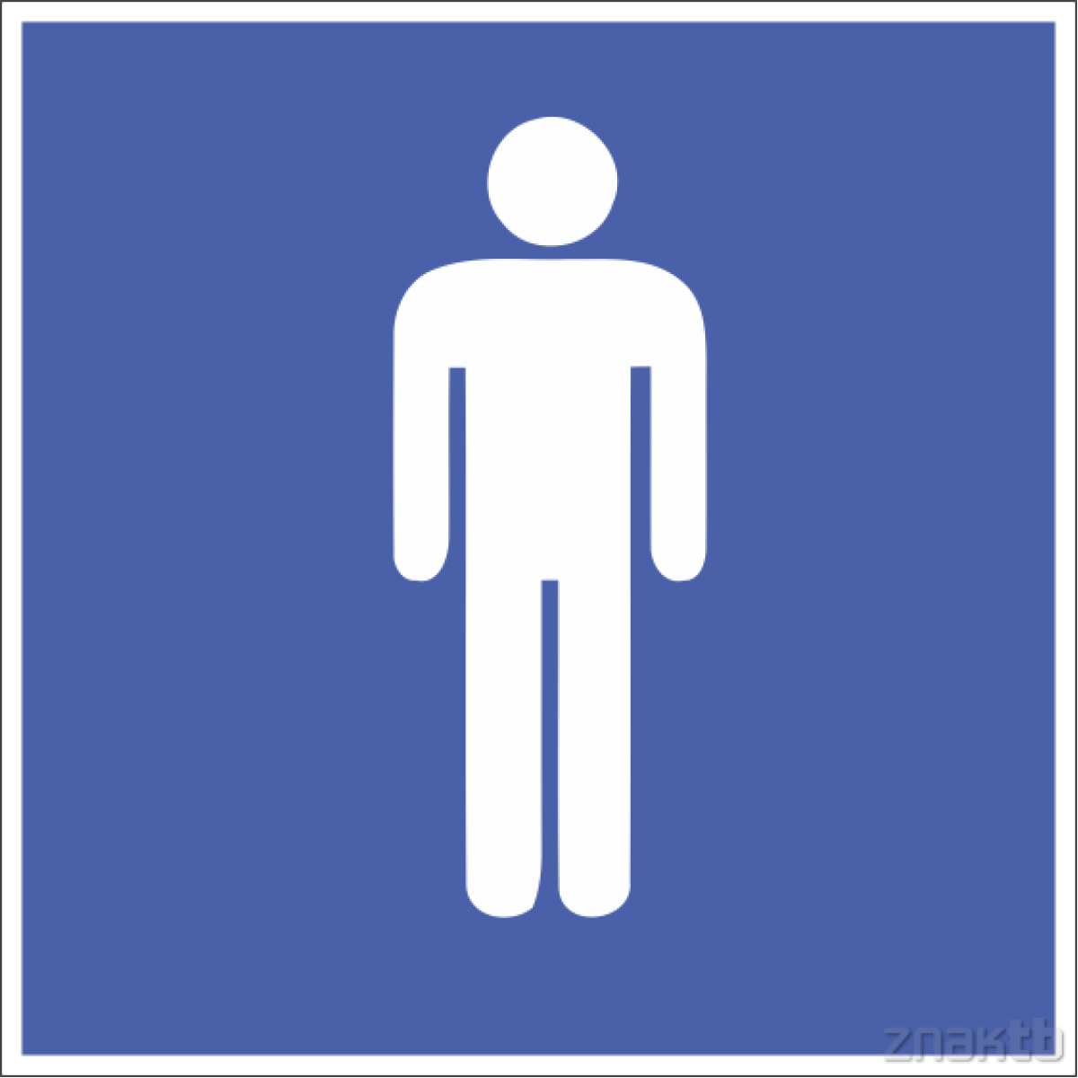 Знак мужской туалет