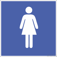 736 Знак женский туалет