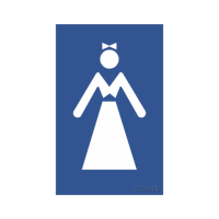 745 Знак женский туалет