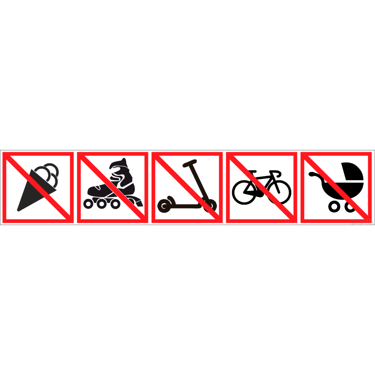 Знаки комбинированные запрещающие