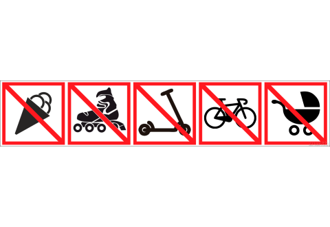 Знаки комбинированные запрещающие