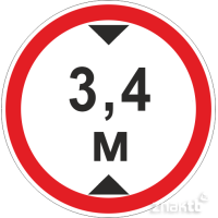 670 Ограничение высоты проезда 3.4м
