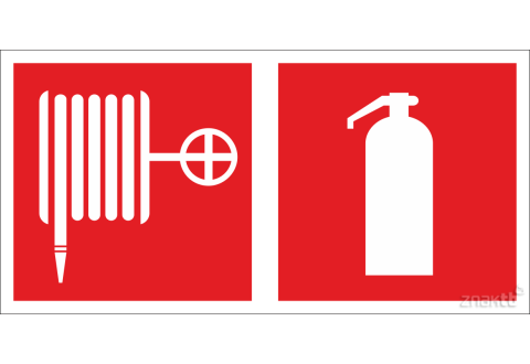 Знак Пожарный кран и Огнетушитель