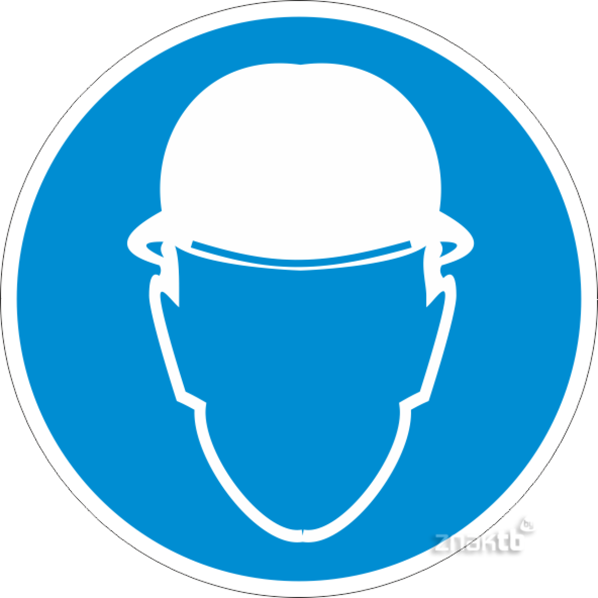 082 Знак Работать в защитной каске (шлеме) код М02