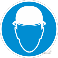 082 Знак Работать в защитной каске (шлеме) код М02