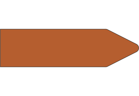 Стрелки для маркировки трубопроводов, коричневый