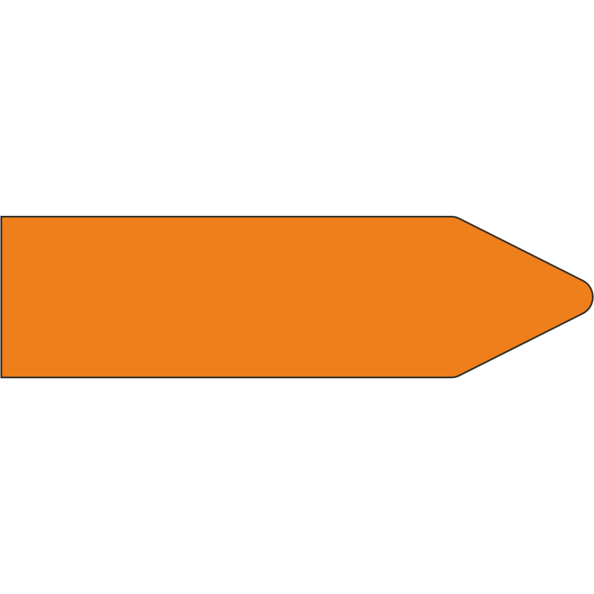 Стрелки для маркировки трубопроводов, оранжевая