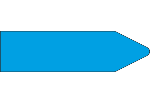 Стрелки для маркировки трубопроводов, синяя