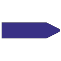 Стрелки для маркировки трубопроводов, фиолетовый 