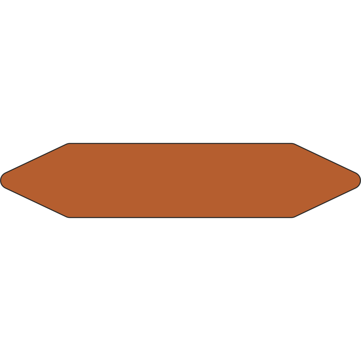 Стрелки для маркировки трубопроводов, коричневая