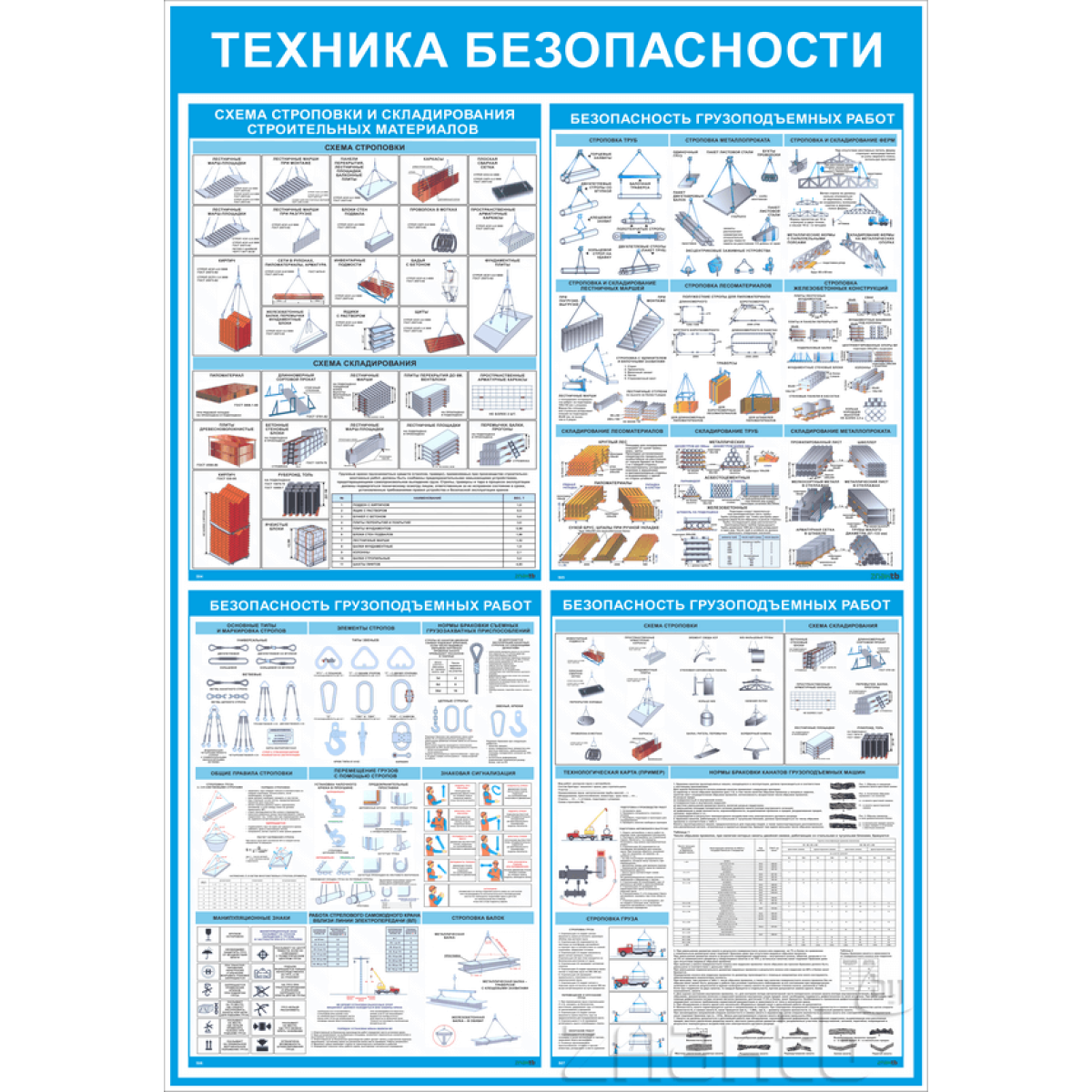 3581 - Стенд Техника безопасности. Грузоподъёмные работы купить в Минске,  цена